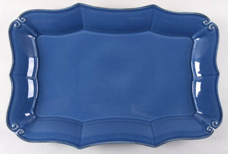 Vintage Port Blue 15" Rectangular Serving Platter