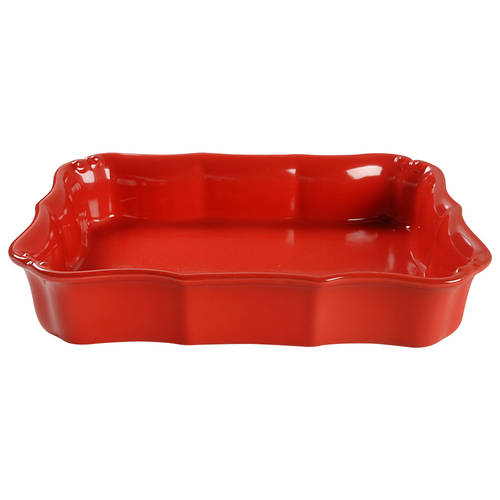 Vintage Port Red 13"  Rectangular Baker
