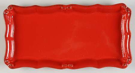 Vintage Port Red Rectangular Tray