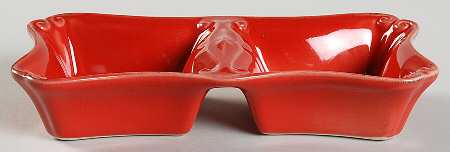 Vintage Port Red 2 Part Rectangular Divided Server