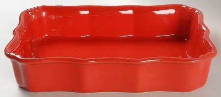 Vintage Port Red 10" Rectangular Baker