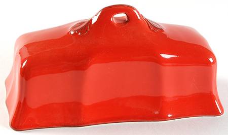 Vintage Port Red Lid for 1/4 Lb Butter