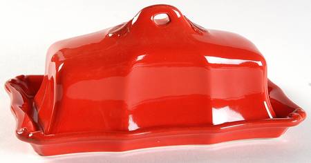 Vintage Port Red 1/4 Lb Covered Butter