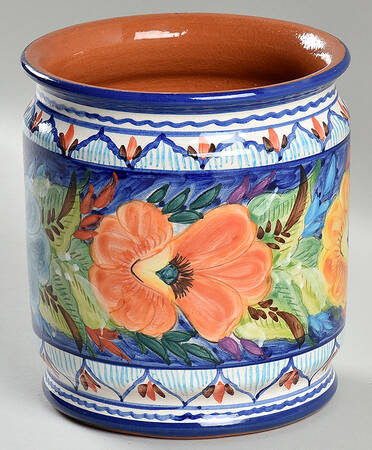 Alentejo Flowers Blue Small Canister No Lid