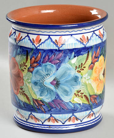 Alentejo Flowers Blue Medium Canister No Lid