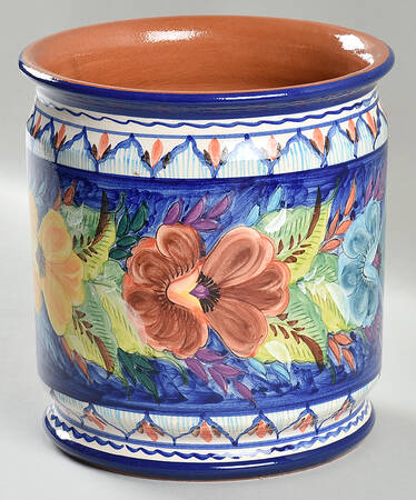 Alentejo Flowers Blue Large Canister No Lid