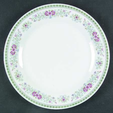 Bouquet (Platinum Trim) Dinner Plate
