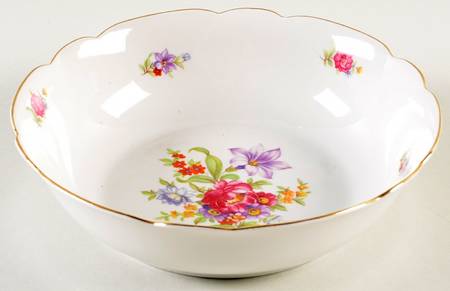 Meisen Flower 9" Round Vegetable Bowl