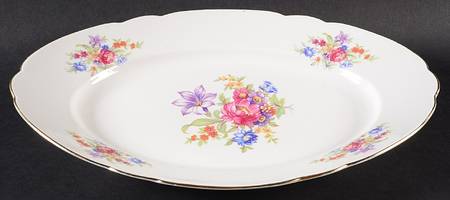 Meisen Flower 13" Oval Serving Platter