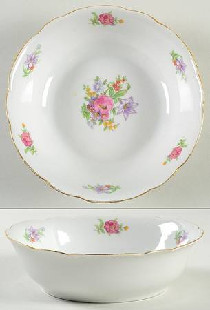 Meisen Flower Coupe Soup Bowl