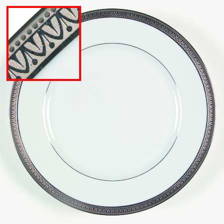 Malmaison Platinum (Verge Line) Salad Plate
