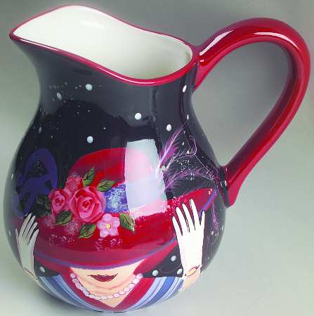 Ladies in Red 136 Oz Pitcher