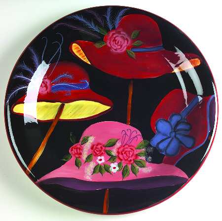 Ladies in Red Dinner Plate