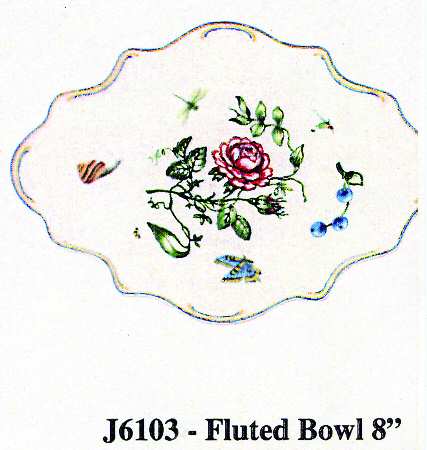 Jardin Medium Round Fluted Bowl
