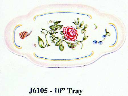 Jardin 10" Oval Tray