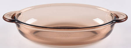 Visions Amber 14 Oz Casserette No Glass Lid