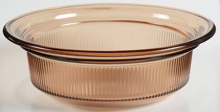 Visions Amber 24 Oz Rd Oven/Microwave Casserole No Lid