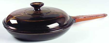 Visions Amber 10" Non Stick Skillet & Lid