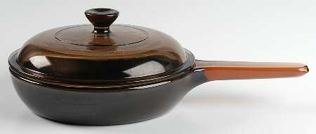 Visions Amber 7" Non Stick Skillet & Lid