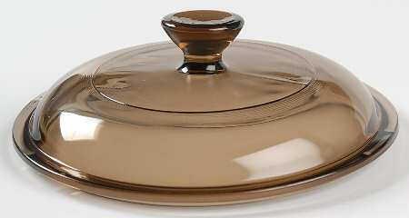 Visions Amber Lid for 1 Qt Round Casserole