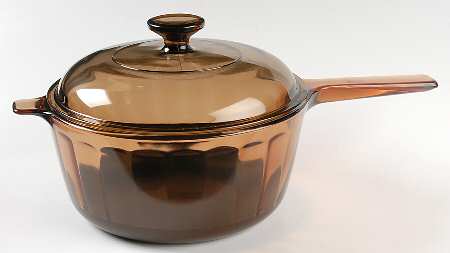 Visions Amber 2.5 Qt Non Stick Saucepan W/Lid