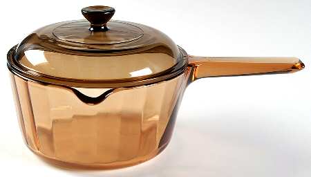 Visions Amber 1.5 Quart Saucepan with Lid