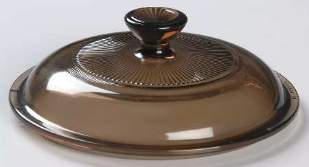 Visions Amber Lid for 1.5 Qt Round Casserole