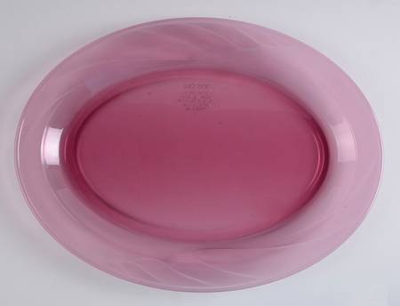 Visions Cranberry 16" Oval Serving Platter