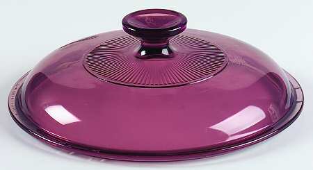 Visions Cranberry Lid for 2.5 Quart Round Casserole