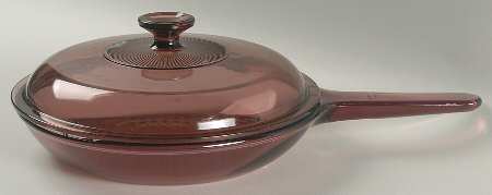 Visions Cranberry 10" Skillet & Lid