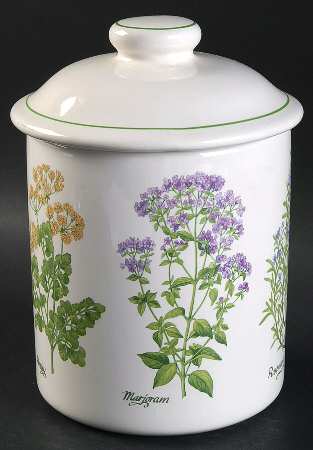 Herb Garden Medium Canister & Lid