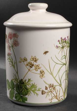 Herb Garden Cookie Jar & Lid