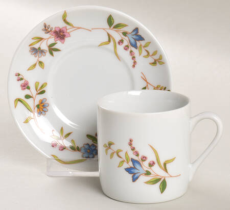 Margot Flat Demitasse Cup & Saucer Set