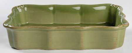 Vintage Port Green 9" Rectangular Baker