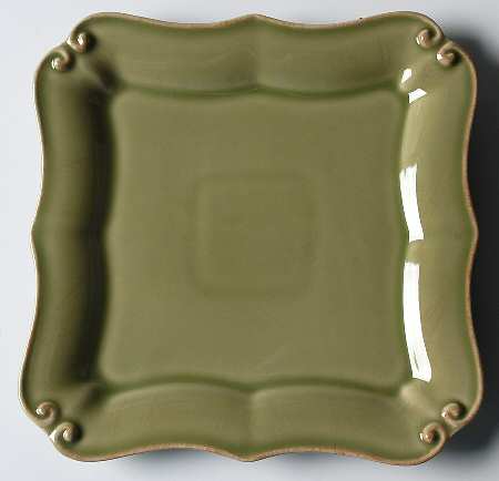 Vintage Port Green Square Salad Plate