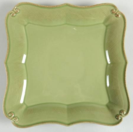 Vintage Port Green Square Dinner Plate