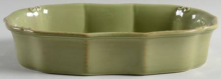 Vintage Port Green 10" Oval Baker