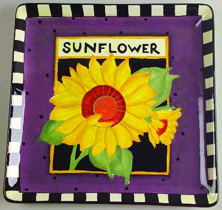 Seed Packet Dinner Plate by Certified International