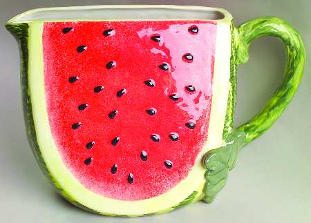Seed Packet Figural Pitcher