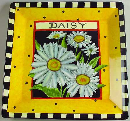 Seed Packet 13" Square Serving Platter