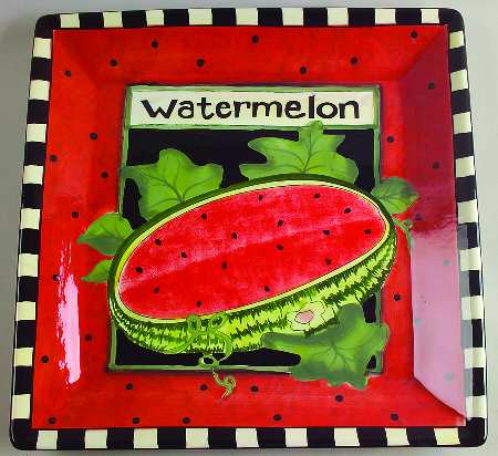 Seed Packet 13" Square Serving Platter