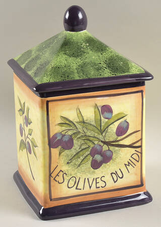 Garden of Olives Extra Large Canister & Lid