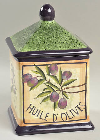 Garden of Olives Small Canister & Lid
