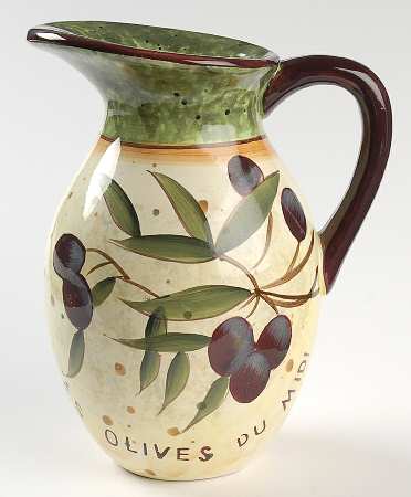 Garden of Olives Oil Jar/Server No Lid