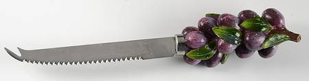 Garden of Olives Cheese Knife with Stainless Blade