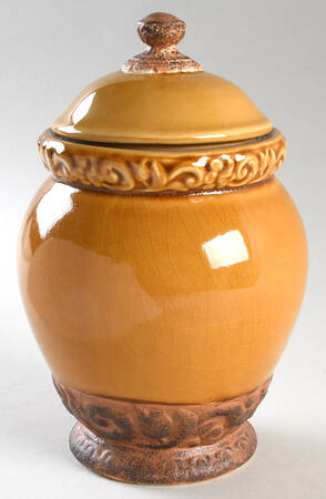 Florentine Gold Small Canister & Lid