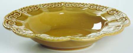 Florentine Gold Large Rim Soup Bowl