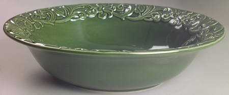 Florentine Green 14" Pasta Serving Bowl