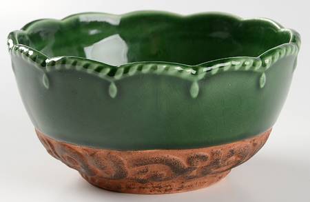 Florentine Green Individual Ice Cream Dish