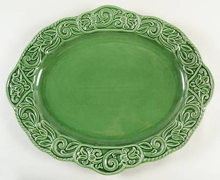 Florentine Green 20" Oval Serving Platter